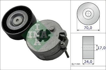 AUDİ V KAYIŞ GERGİSİ KÜTÜK KOMPLE A4-A5-Q5 08- CFPA-CJKA-CAEB-CDHA 1,8 TFSİ İNA 534033310 06H903133F A-D-3