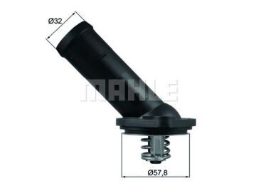 TERMOSTAT GÖVDELİ 1.6 TDİ CAY JETTA GOLF5 GOLF6 LEON OCTAVİA PASSAT BEHER MAHLE TI22592D 03L121113B A-D-3