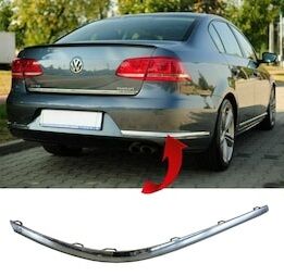 VOLKSWAGEN PASSAT B7 ARKA TAMPON NİKELAJI SAĞ 11-14 ARASI 3AE8074602ZZ ZB-10-ÜST