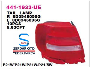 AUDİ ARKA STOP LAMBASI SOL A4 99-SONRASI DEPO 4411933LUE 8D0945095G D1-D4