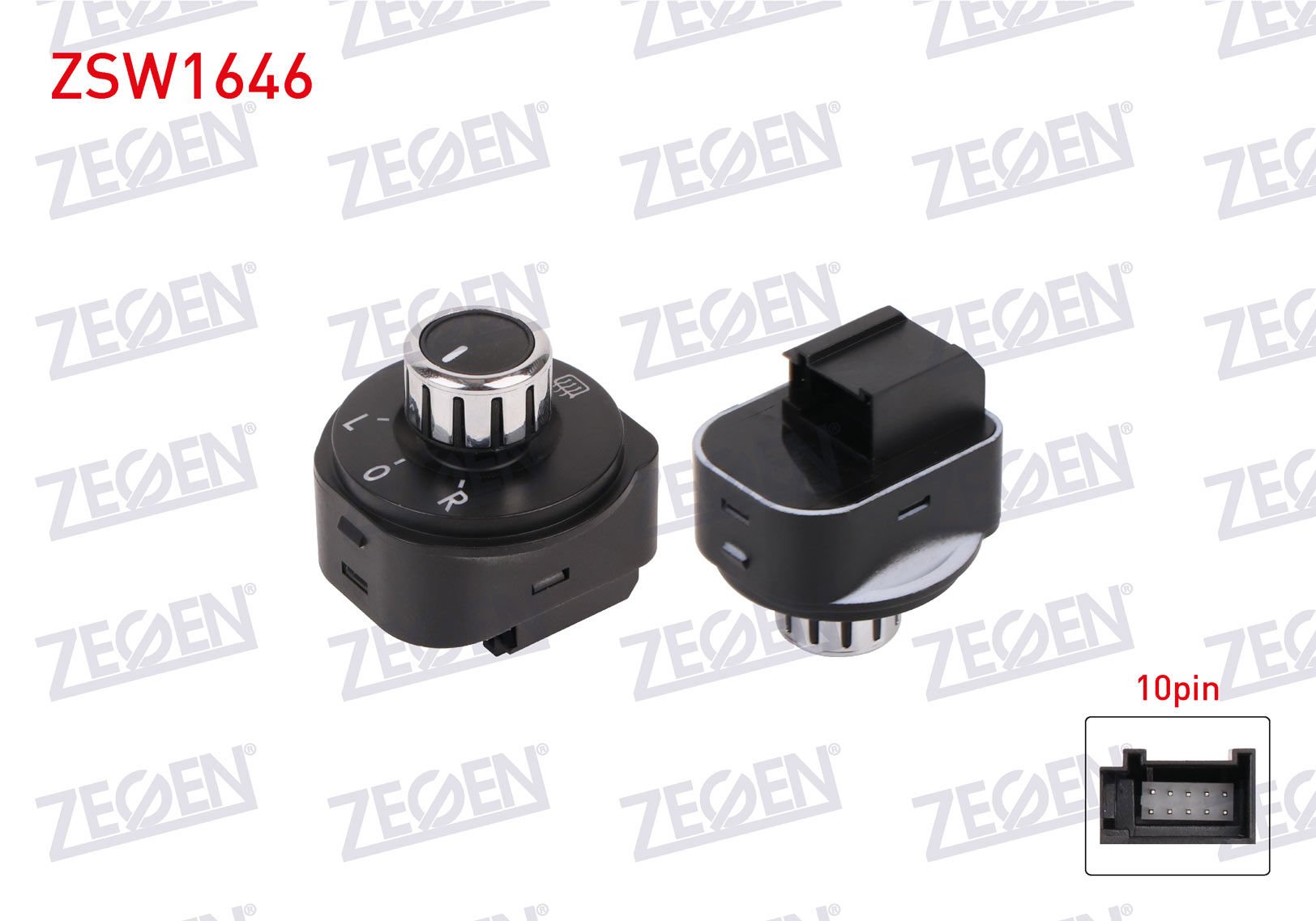 WV POLO AYNA AYAR DÜGMESI REZİSTANSLI KROM 10 FİŞ 10-14 ARASI AN454 6R1959565F K-12