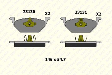 ÖN FREN BALATA TAKIMI YETİ POLO GOLF BORA CORDOBA KALE 2313019705 6R 0698151 1J0698151 6C0698151