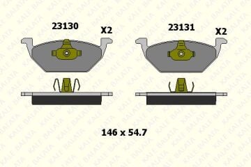 Volkswagen ÖN FREN BALATA TAKIMI YETİ POLO GOLF BORA CORDOBA KALE 2313019705 6R 0698151 1J0698151 6C0698151