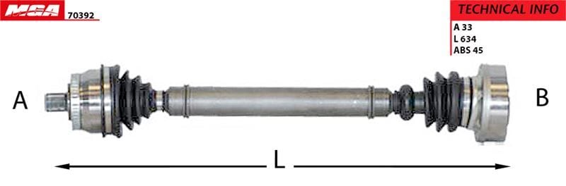 AUDİ A4 B5 PASSAT ÖN AKS SAĞ 1.8T MANUEL VİTES MGA 70392 8D0407272AQ 8D0407452 d-1-K