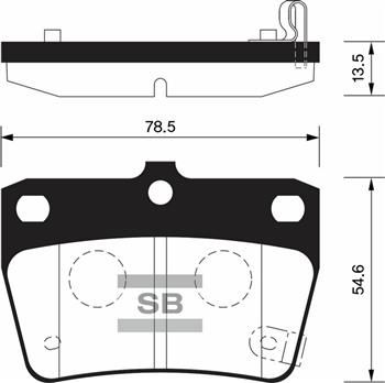 ARKA FREN BALATA TOYOTA RAV4 2.0L 1AZ-FE ACA21 01-05 / CHERY TIGGO 1.6L 2.0L J11 06-14