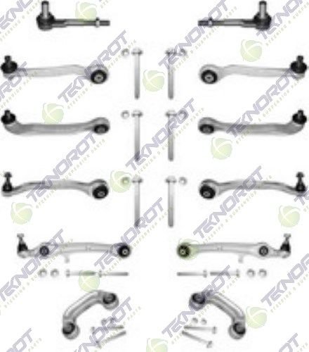 ÖN DÜZEN ROTİLLİ KOL KİTİ SETİ A6 (4F2,C6) 2.0 TDİ 2004-2011 ARASI TEKNOROT A666 8F0498998 4F0498998