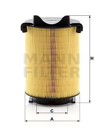 Vw Hava Filtresi Silindir GOLF5-GOLF6-JETTA-PASSAT-A3-LEON BLR-BLY-BVZ-BSE-BGU CAXA 1.4 TSİ 1.6 TSİ 2.0 FSİ MANN C14130 1F0129620 3C0129620