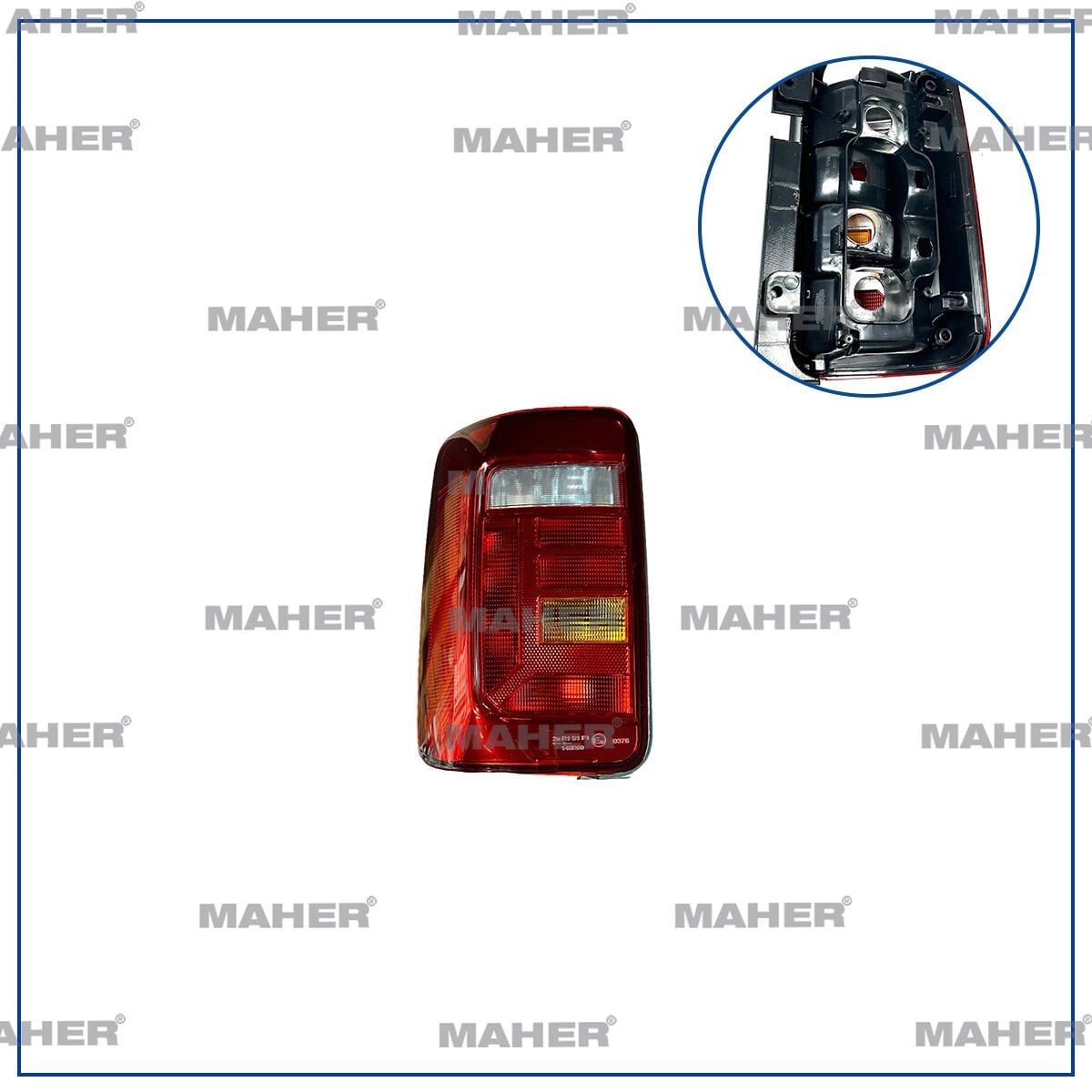 VOLKSWAGEN CADDY ARKA STOP LAMBASI SOL ÇİFT KAPI 15-20 ARASI MAHER 38654 2K1945095AD D1-E3-AR