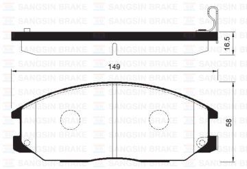 ÖN FREN BALATA SSANGYONG ACTYON. KYRON 2.0L Xdi 4x4 06- / REXTON 2.7L Xdi 4x4 04-