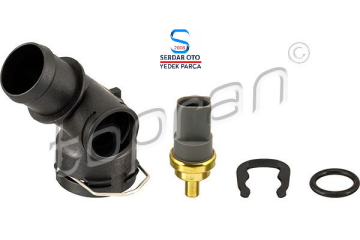 RADYATÖR ALT HORTUM SU FLANŞI GOLF5-GOLF6-JETTA-PASSAT-CADDY-A3 BJB-BKC-BSE-BLG-BMY-BXE TOPRAN 111236001 1K0122291AD ZA-45