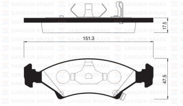 ÖN BALATA SEPHIA 1.5I 16V-1.8I 16V 96-98 GDB3224-GDB3096