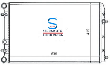 VOLKSWAGEN SU RADYATÖRÜ VW POLO 02-SEAT CORDOBA-İBİZA III 02- SKODA FABİA 99- 1.2 1.4 1.6 16V 1.9TDİ BBY-BKY-BUD-BBZ-AMF-BNV-BNM-ASY BZG AME MGA80187 6Q0121253M-L-R Q D1