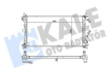MOTOR SU RADYATÖRÜ FOCUS MK1 2.0 MOTOR 98-05 ARASI KLİMALI MANUEL BRAEZING KALE 349700