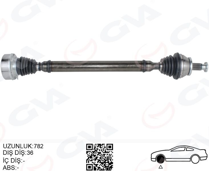 Vw Ön Aks Mili Sağ Komple POLO-İBİZA-FABİA 2010- Sonrası CFWA-CAYB-CAYC 1,2 TDİ-1,6 TDİ Dizel SWB 6R0407762A 6R0407762AX