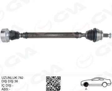 Vw Ön Aks Mili Sağ Komple POLO-İBİZA-FABİA 2010- Sonrası CFWA-CAYB-CAYC 1,2 TDİ-1,6 TDİ Dizel SWB 6R0407762A 6R0407762AX
