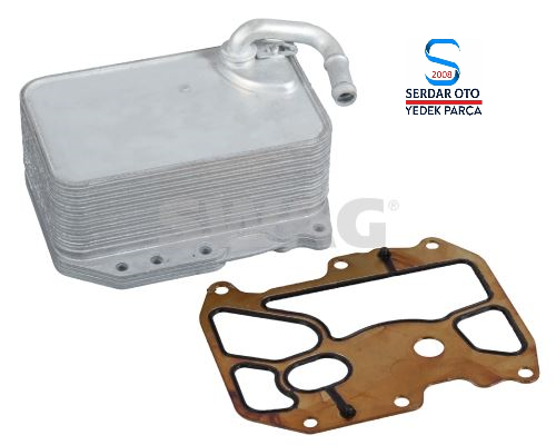 VOLKSWAGEN MOTOR YAĞ SOĞUTUCUSU + CONTASI AMAROK V6 TOURAEG AUDİ A4 A6 A8 Q5 Q7 Q8 DCXA CZVA CZVF CRTF FEBİ106498 059117015K 3-K-ÜS