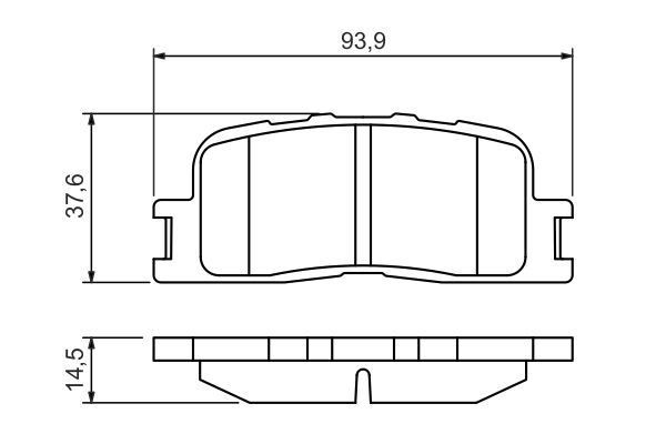 DİSK BALATA - ARKA - 93.0X38.0X15.8 MM