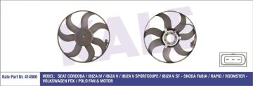 VOLKSWAGEN POLO TOLEDO İBİZA FAN MOTORU CFWA 6Q0959455AD 3940MM KALE 414900 6R0959455C