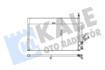 KLİMA RADYATÖRÜ KONDANSER FİESTA FUSİON 1.4TDCİ 02-08 ARASI KALE 378800