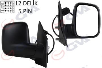 Vw Dış Dikiz Aynası Sağ Komple 5 Fiş Elektirikli T5 Transporter Caddy 9226985  7H1857508A