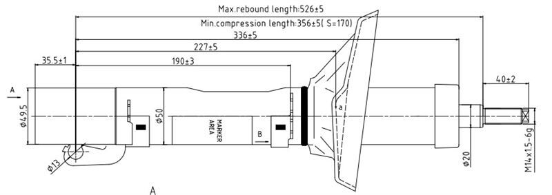 Volkswagen Ön Amortisör Gazlı Golf4 Bora Octavia Leon İbiza Toledo Votto a1504g 1j0413031T(2 Adet Fiyatıdır) d-b3