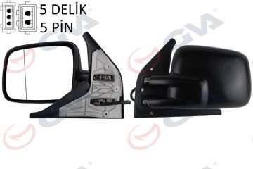 DIŞ DİKİZ AYNASI SOL TRANSPORTER T4 96 ELEKTRİKLİ ISITMALI ASFERİK VM-186EHAL SA-KÖŞ-ZEM