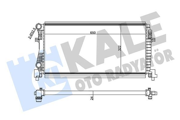 VOLKSWAGEN SU RADYATÖRÜ LEON SEAT GOLF7 AUDİ A3 CJZA-CJZB-CLHB-CRKB-CRKA 1,2TSİ-1,6TDİ 13- KALE 355555 5Q0121251EC EB D1