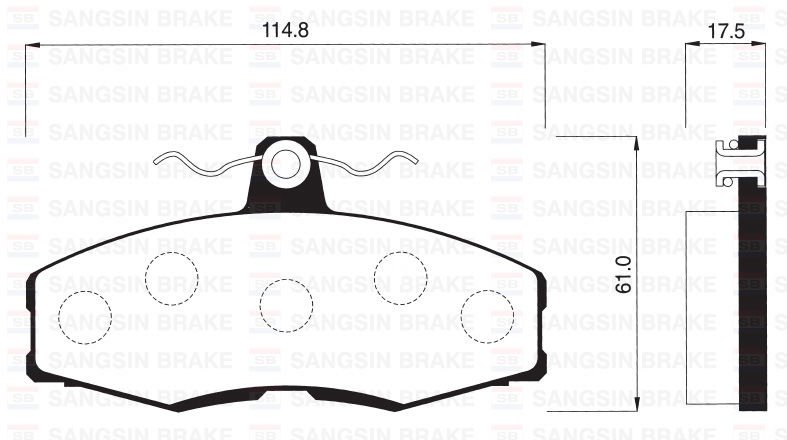 ÖN FREN BALATA SKODA FAVORIT 1.3L 88-97 / FORD SIERRA 1.3L 1.6L 2.0L 86-93