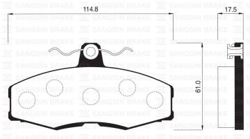 ÖN FREN BALATA SKODA FAVORIT 1.3L 88-97 / FORD SIERRA 1.3L 1.6L 2.0L 86-93