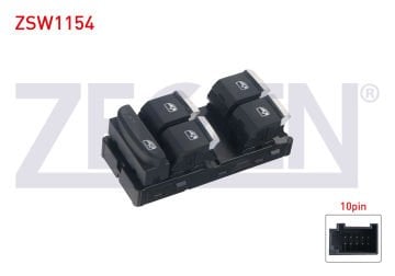 Audi A4 A6 Q7 Ön Sol Cam Düğmesi Dörtlü Krom 10 pin 05-15 Arası 4F0959851H ZSW1154