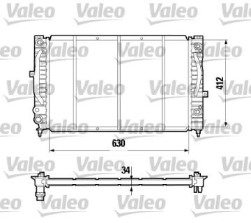 Vw Su Radyatörü Otomatik Vites Audi A4 A6 Passat APT-ADR-AEB-AFN-AVG-AWT-AVB 1,8 T-1,9 TDİ VALEO 731755 8D0121251BC 4B0121251AG