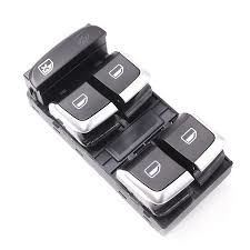 Audi A4 Q5 Ön Sol Cam Düğmesi Dörtlü Krom GKL 8K0959851D G-13
