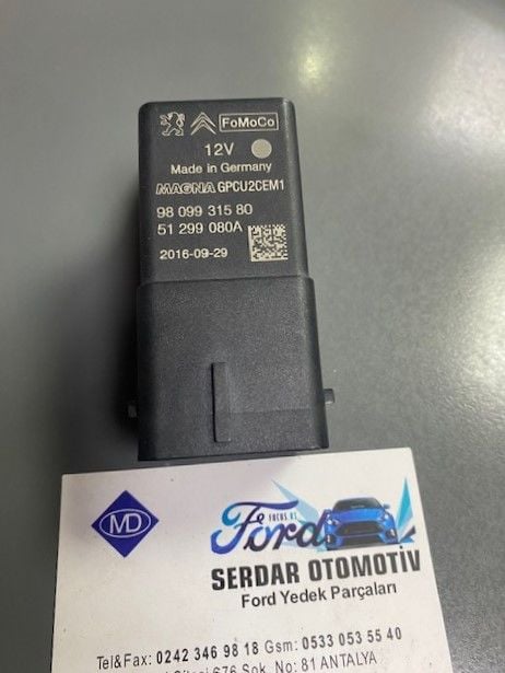 Focus - Fiesta - Fusion- Cmax-Courier Volvo s40 c30 v40 v50 Tdci Isıtma Rolesi Orjinal AV61 12A343