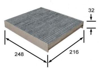 Volkswagen POLEN FİLTRESİ KARBONLU POLO 01- SONRASI AUDİ A2 / SEAT CORDOBA / POLO SKODA FABİA 2000-2005 BSG 90145012 6Q0820367B