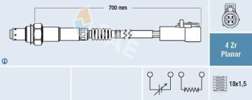 OKSIJEN SENSORU FORD C MAX II DXA/CB7.DXA / CEU :1.6 TI 10 FOCUS III: 1.6 TI 11 MONDEO IV BA7