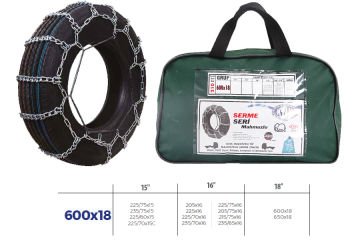 PATİNAJ ZİNCİRİ MİNİBÜS VE KAMYONET SERME 205X75X16 TIRNAKLI ZİNCİR EBATLARI İÇİN RESİME BAKINIZ