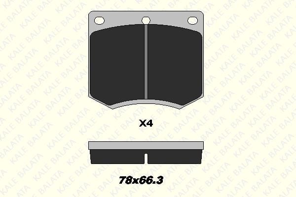 Ford Taunus Ön Fren Balata Takımı 1980-1993 arası KALE 2049115104 ANS