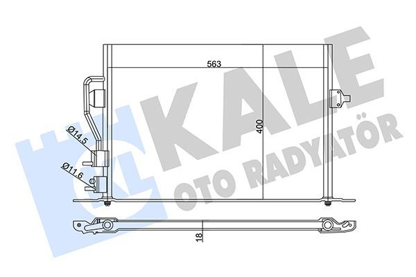 KLİMA KONDENSERİ FORD COUGAR-MONDEO II- AL-AL